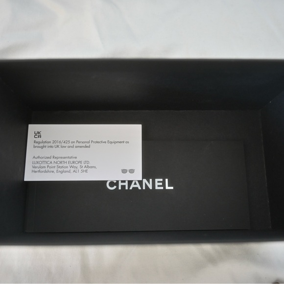 CHANEL Black / Gold Butterfly Sunglasses - Picture 7 of 9